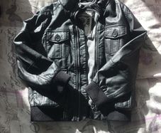 Boys coat leather look by M&S
