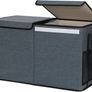 Large Toy Chest Storage Organizer Box with Lid, Collapsible Fabric Box Container Bin for Home, Nursery, Playroom Boys Girls Toys Organizing, Grey Image 3