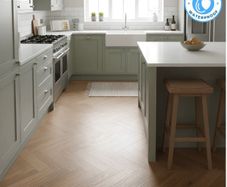 Premium SPC Herringbone Laminate Flooring, High-Quality Low Maintenance