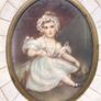 Antique miniature portrait of a lovely girl early 19th century Image 2