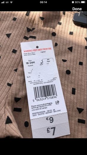 Girls BNWT legging 18/24 mths