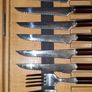 Newbridge Cuisine Twelve Piece Stainless Steel and Wood Steak Knife and Fork Set in Fitted Case Image 4