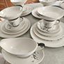 Royal Doulton Dinner "Bamboo 6446" - Set for 4 Made in England 1970 Includig Greavy boot and dish. Image 9