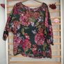 top onesize green floral print top amazing brand 12/14 Image 10