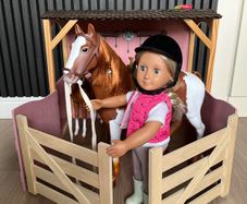 Our generation stable, horses and doll