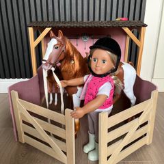 Our generation stable, horses and doll