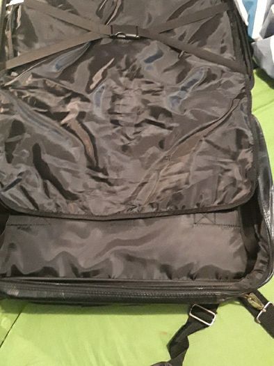 Nescafe shoulder cross bag. Travelling bag with suit case.