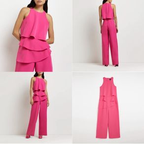 River Island pink jumpsuit