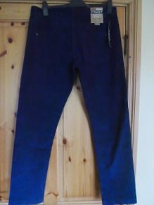 Men's cords. Dark blue. W34 L32. New