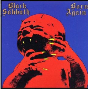 Rare Irish release of Black Sabbath. Born again vinyl record in vg+ condition