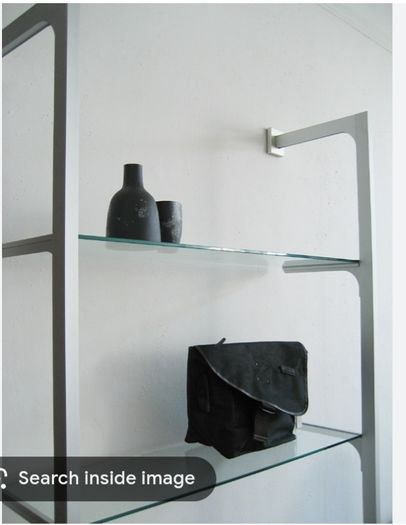 IKEA Anga wall glass TV Shelves