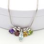 925 Sterling Silver & Gemstone Mix Necklace Image 8