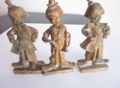 Three Vintage Boy Clown Figures 5"