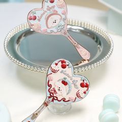 Flower Knows Never's Shop Collection Handheld Heart Shaped Mirror