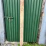Half round wooden fence post Image 2