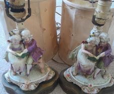 Vintage porcelain lamps