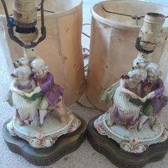 Vintage porcelain lamps