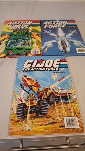 Action Force GI Joe Annual Hardbooks 1980's x3