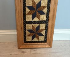 Amish quilt framed