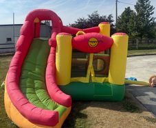HappyHop 6-in-1 Kids Bouncy Castle & Slide