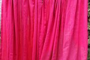 vintage pink curtains, wide wool curtains