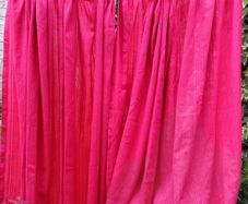 vintage pink curtains, wide wool curtains