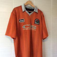 Blackburn Rovers Jersey.  Official Asics Mens Away Jersey Season 1996-1998. Original From The Time. Not A Modern Remake.