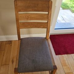 Solid oak dining chairs