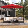 Parasol with LED solar lighting Image 5