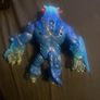 This is a MrBeast Lab Cryo Lab collectible figure, which is a 7-inch blue panther action figure that features lights and sounds. Image 2