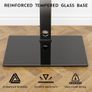TV Floor Stand for 30-70 Inch LED LCD OLED Flat Curved TVs, Height Adjustable Tall Swivel Standing TV Stand, Universal Freestanding Floor Standing TV Stand Base up to 40kg, Max VESA 600x400mm Image 4
