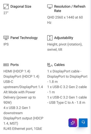 Dell 27 Inch Monitor