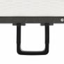 Folding Garden Table with 2 Benches 180 cm Steel and HDPE White Image 2