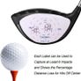 Golf Club Impact Tape Labels for Oversized Woods Ball Hitting Recorder 200 Pcs, Club Face Stickers Training Aids for Golfer Swing Practice Image 2