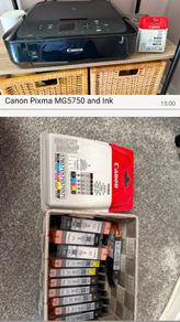 Canon Pixma MG5750 Printer and Ink