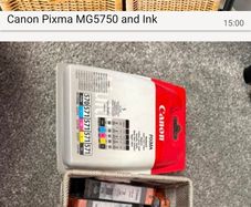 Canon Pixma MG5750 Printer and Ink