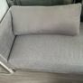 Francis Brennan Modern Grey Chaise Lounge Daybed Excellent Condition Image 2
