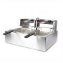 Stainless Steel Commercial Electric Fryer Stainless Steel Fryer 12L Electric Double Tank Double Sieve Machine for Chicken/Shrimp With Basket And Lid 12L 220v Image 9
