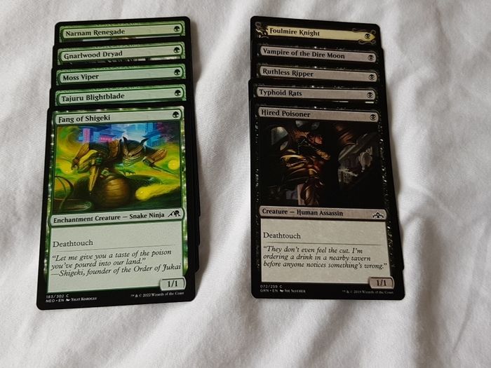 Magic The Gathering Commander Green Black Deathtouch Tribal deck
