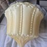 Original cream leaf design glass original 1920s Art Deco ceiling light Image 4