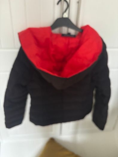 French Connection-i I Iola Puffa Coat - Black/red Size Xs