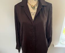 Brown Crepe Blouse