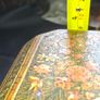 Antique 19th Century Kashmiri Lacquered Papier Mache box featuring ornate floral and bird motifs Image 9