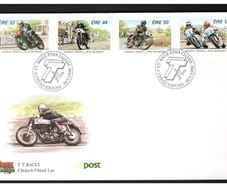 1996 Ireland Isle of Man Tourist Trophy Motorcycle Races Irish Winners Commemorative Stamps on An Post First Day Cover (FDC)