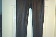 Amisu faux leather trousers