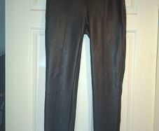 Amisu faux leather trousers