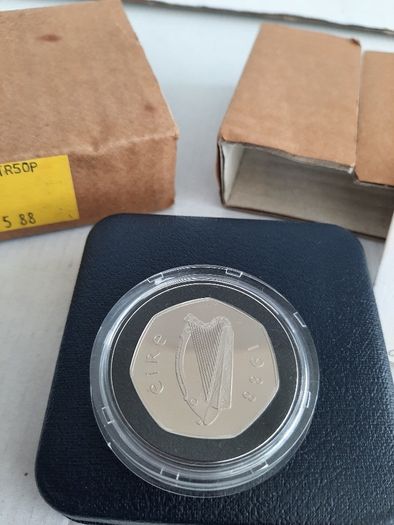 New 50p Millennium coin in original packaging