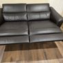 Natuzzi Brown Leather 3 seater recliner n 2 seater Image 5