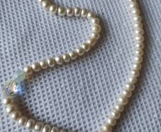 Natural pearls sterling silver