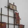 Vintage Brutalist Wall Sculpture in Torch-Cut Metal Image 8